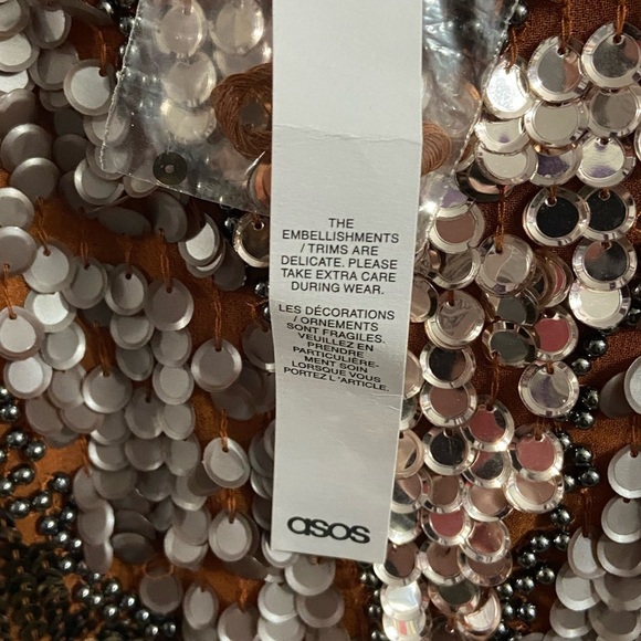ASOS Multicolor Sequin Backless Dress - Picture 4 of 4